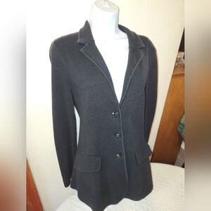 Lauren Ralph Lauren Sweater Blazer Womens Medium Black